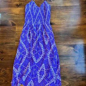 Rebecca Taylor 100% silk spaghetti strap midi dress